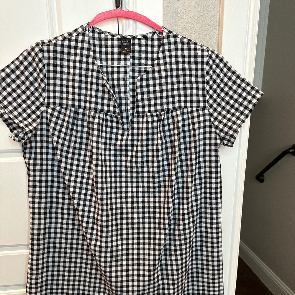 Checkered mini dress